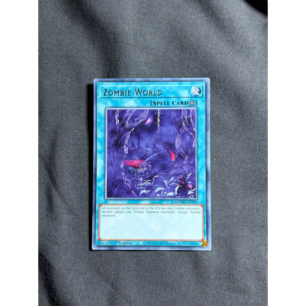 [Yugioh Sky Shop] 1 lá thẻ bài"Zombie World" - MZMU-EN109 - Foil Rare - UK chính hãng