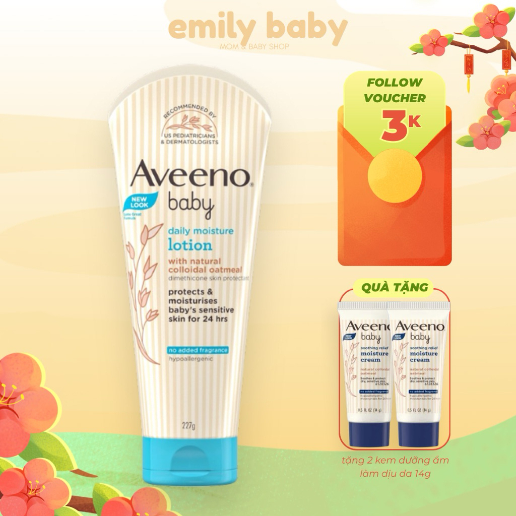 Kem dưỡng ẩm toàn thân AVEENO Baby Daily Moisture Lotion