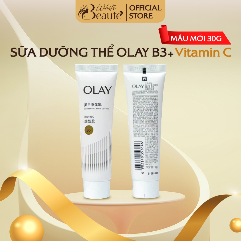 Dưỡng Thể OLAY Body B3 Vitamin-C Whitening Radiance - Tuýp_30ML