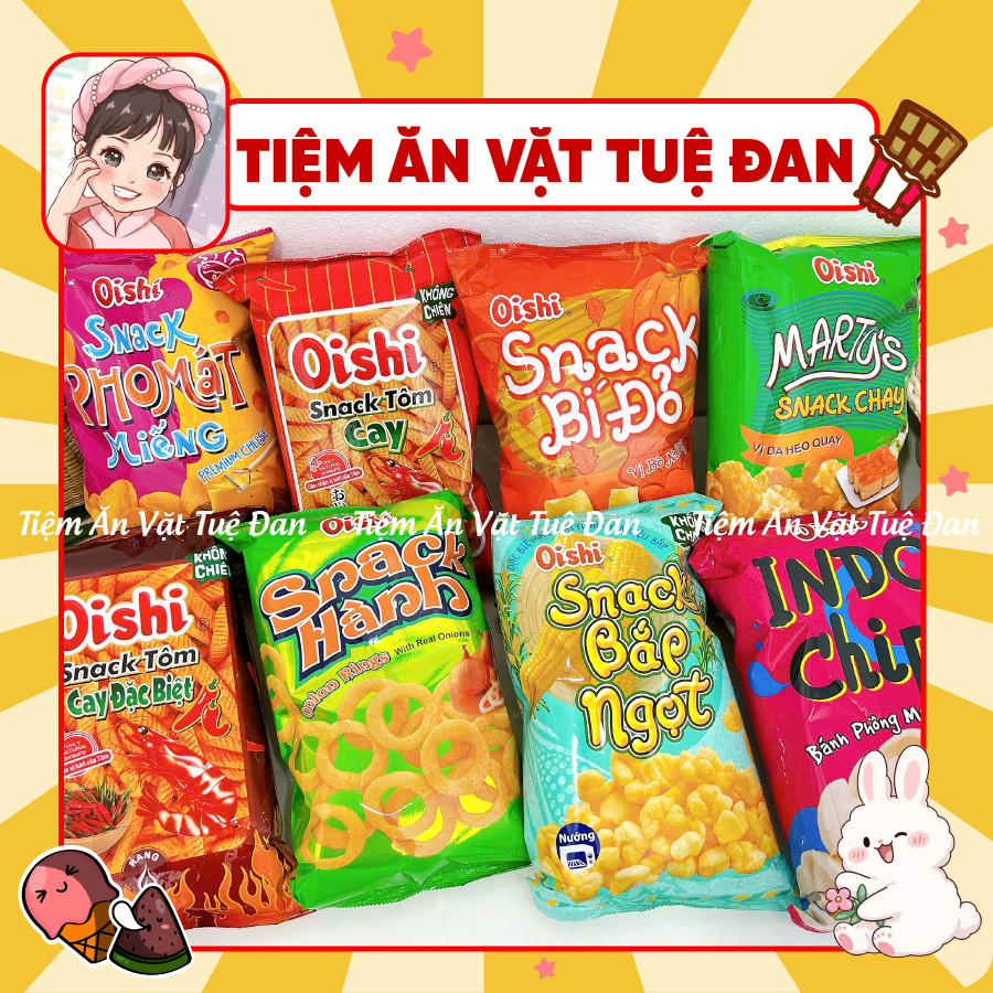 [GÓI SIÊU TO KHỔNG LỒ 110G] Bim bim Oishi đủ 8 vị hàng chính hãng