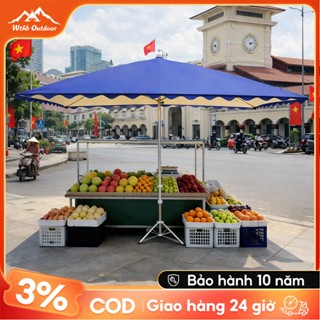 Ô dù của người bán hàng rong,dù gấp gọn cỡ lớn dùng ngoài trời, thích hợp cho vườn/gian hàng ngoài trời, che mưa và nắng