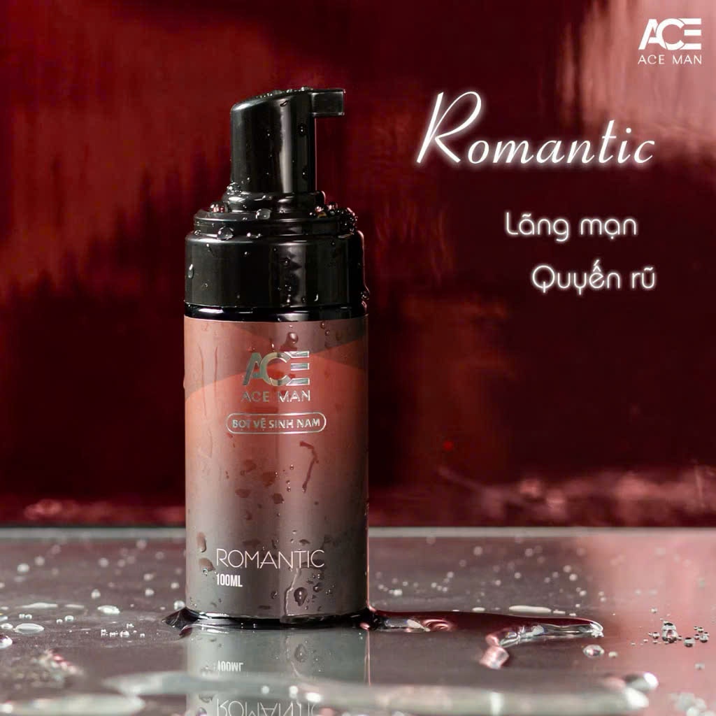 Bọt vệ sinh nam giới ACEMAN 100ml/chai Romantic mùi hương nước hoa nam tính