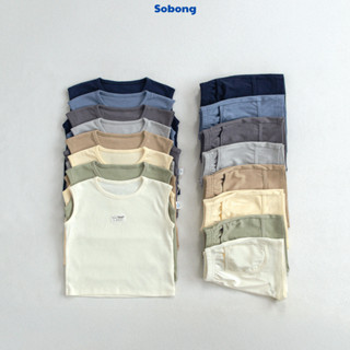 Bộ quần áo ba lỗ may tag basic cho bé trai, bé gái Hokiha vải cotton bozip mềm mại, thoáng mát size 8-17kg BB16