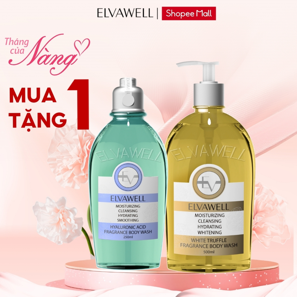 [MUA 1 TẶNG 1] Sữa Tắm Nước Hoa Nấm Truffle Elvawell 500ml - TẶNG 1 Sữa Tắm Nước Hoa Elvawell 250ml