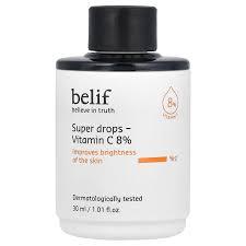 Belif Super Drops - Vitamin C 8% 30ml - Tinh Chất Dưỡng Mờ Thâm
