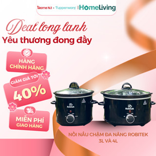 Nồi Nấu Chậm ROBITEK 3L / 4L – Ninh Hầm Thịt Canh Tiện Lợi Cho Gia Đình – Cao Cấp, Dễ Dùng