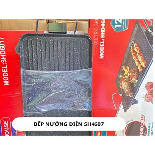 Bếp Nướng Điện SH SH4607 | Công Suất 1500W | Tráng Men Chống Dính | 6 Mức Nhiệt