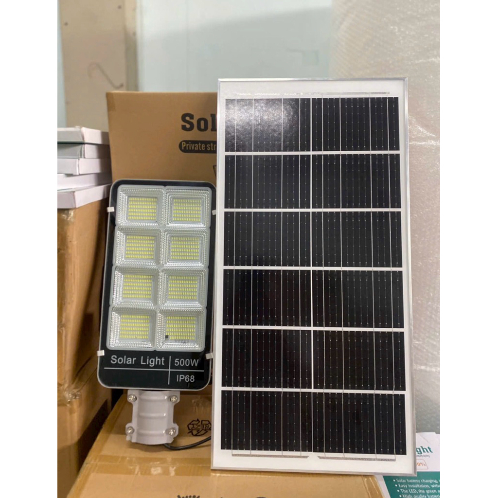 Đèn bàn chải năng lượng mặt trời 500w chính hãng solar light