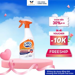 Nước Tẩy Rửa Bồn Cầu, Nhà Tắm SIO 750ml - Dạng chai xịt bọt tuyết, Hương gỗ, sử dụng tiện lợi