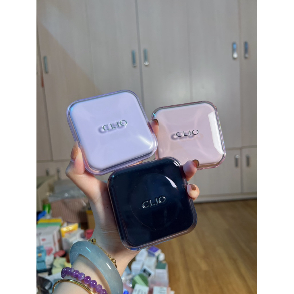 Phấn Nước Clio Kill Cover Cushion 15g (Kèm Lõi) - Mesh Glow (Hồng), The New Founwear (Đen), Skin Fix