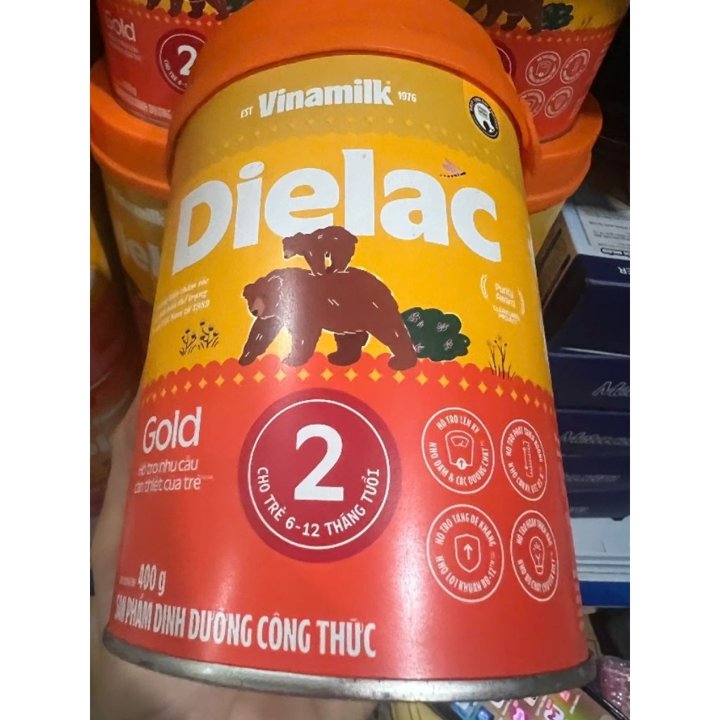 Sữa bột Dielac Alpha Gold 2 400g (6-12 tháng)