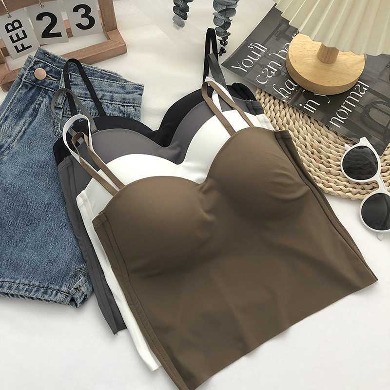 [AB3] Áo 2 Dây Lụa Băng AB3 Có Mút Ngực Cố Định – Áo Croptop Nữ Ôm Body Không Cần Mặc Bra,Điều Chỉnh