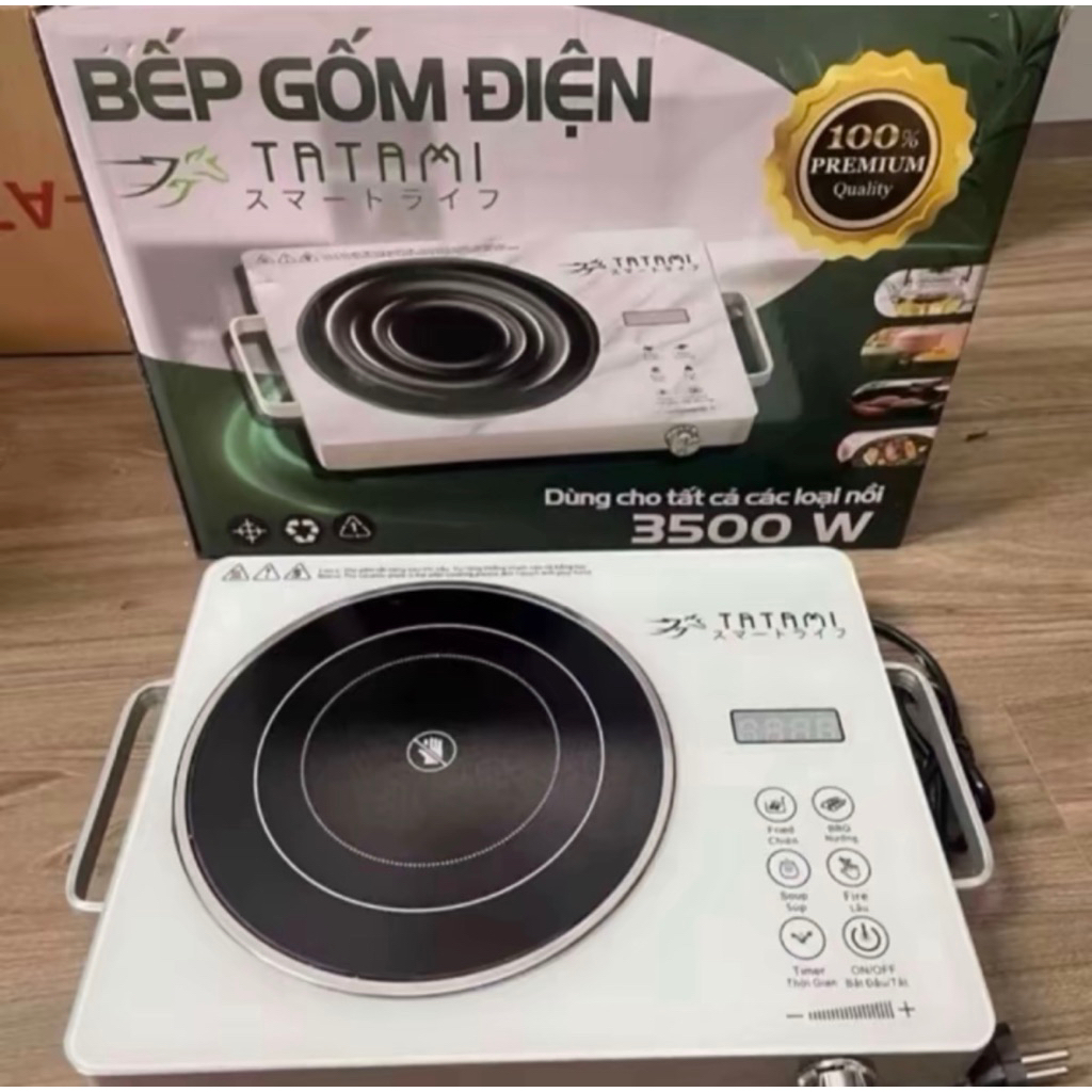Bếp Hồng Ngoại TATAMI Đa Năng Công Suất Cao 3500W - Tiết Kiện Điện - Dùng Tất Cả Các Loại Nồi (bảo hành 12 tháng)