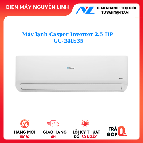 Máy lạnh Casper Inverter 2.5 HP GC-24IS35