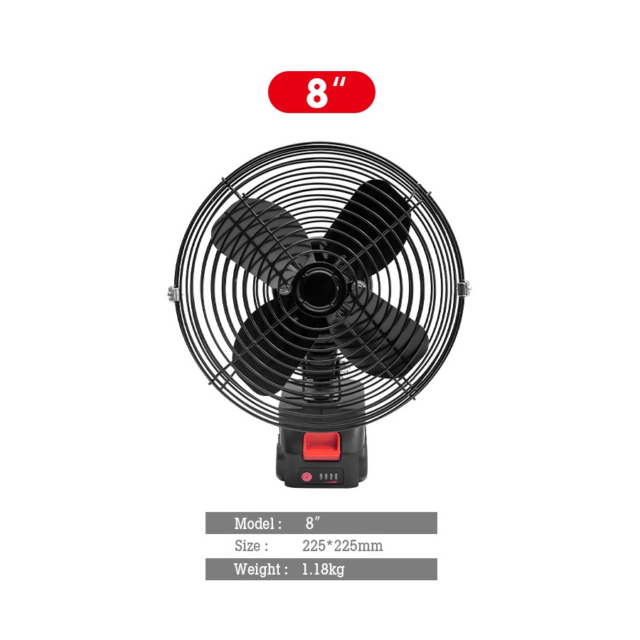 Quạt Tích Điện Chạy Pin MAKITA, Quạt Mini Để Bàn 8 Inch Công Suất Lớn, Làm Mát Cực Nhanh, Hoạt Động Bền Bỉ, Không Gây Ồn | BigBuy360 - bigbuy360.vn