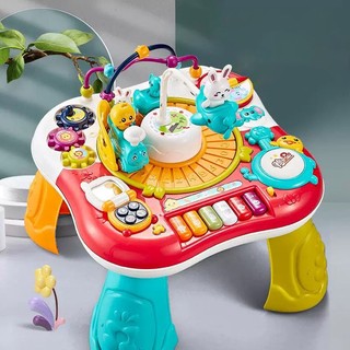 Bàn bận rộn tàu hỏa vịt vàng BUSY TABLE - Đồ chơi montessori giáo dục sớm cho bé từ 1 tuổi