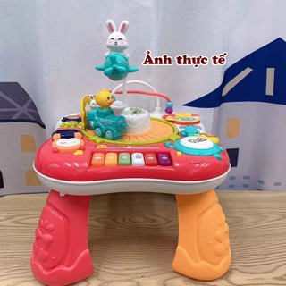 Bàn bận rộn tàu hỏa vịt vàng BUSY TABLE - Đồ chơi montessori giáo dục sớm cho bé từ 1 tuổi