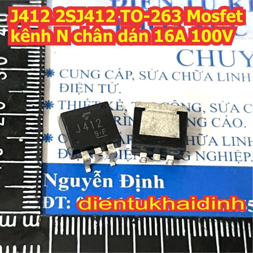 3 con J412 2SJ412 TO-263 Mosfet kênh N chân dán 16A 100V kde9493