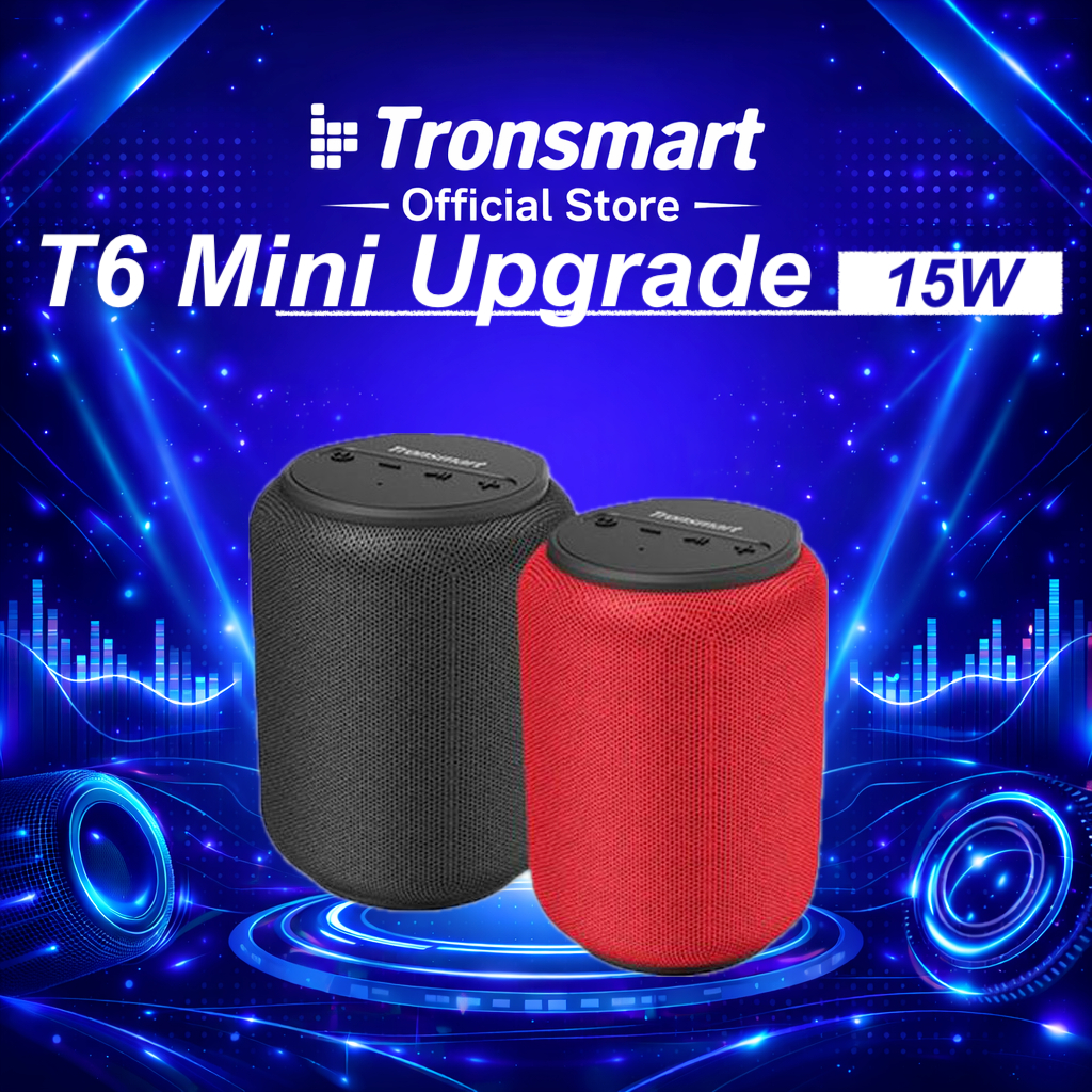 Loa Tronsmart Element T6 MINI Chính hãng, Loa Bluetooth 5.0 ngoài trời chống nước IPX6 Công suất 15W