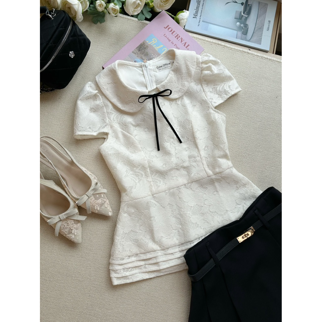 Nơ Nhung Handmade, tag nơ cài áo váy (tặng kèm chân đế)