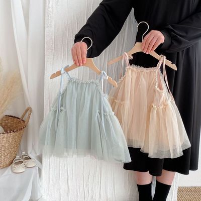 Váy 2 Dây Voan Mùa Hè Đi Biển Cho Bé Gái 1-4 Tuổi MINTSCLOSET Quảng Châu - GV0421