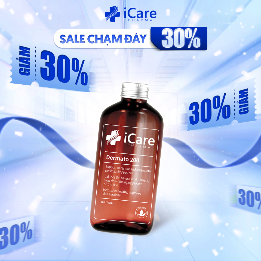 Sản Phẩm Dermato 200 | Chai 240ml | Thương Hiệu iCare Pharma