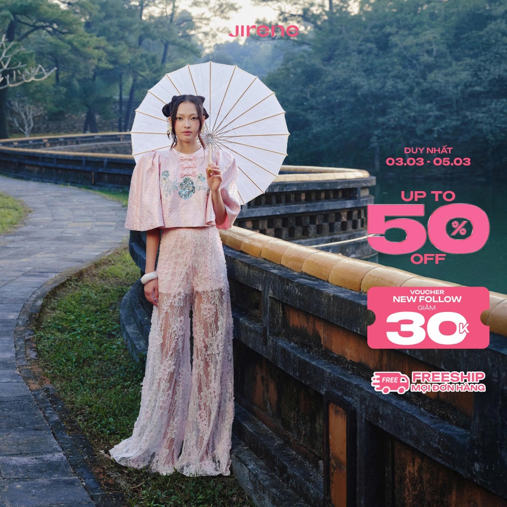 Jirene - Áo nữ cổ tròn form crop top KANKO TOP