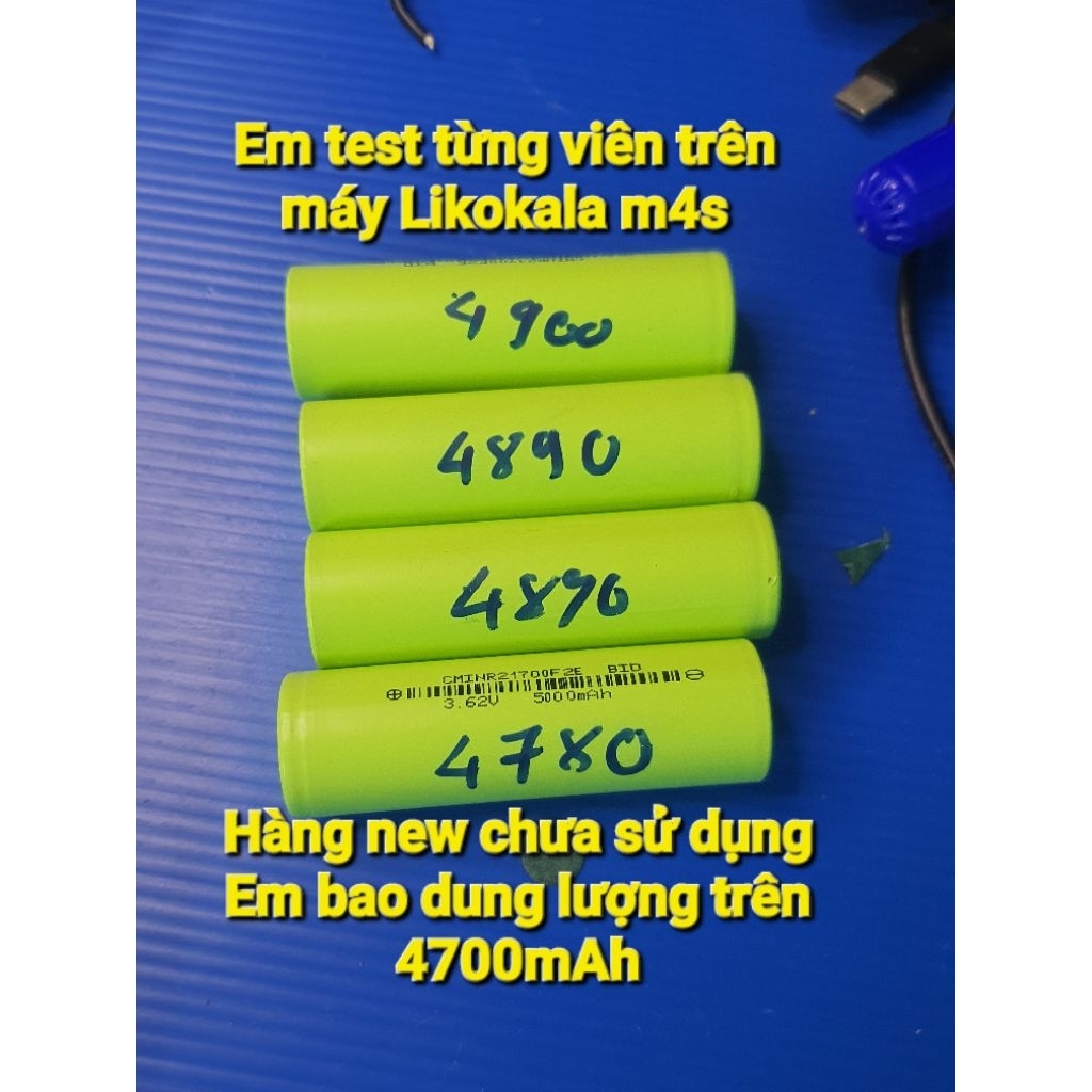 Pin 21700 dung lượng 5000mAh