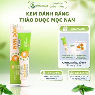 Kem đánh răng thảo dược Mộc Nam Travel size - Nhỏ gọn tiện lợi, mang đi du lịch (10g)