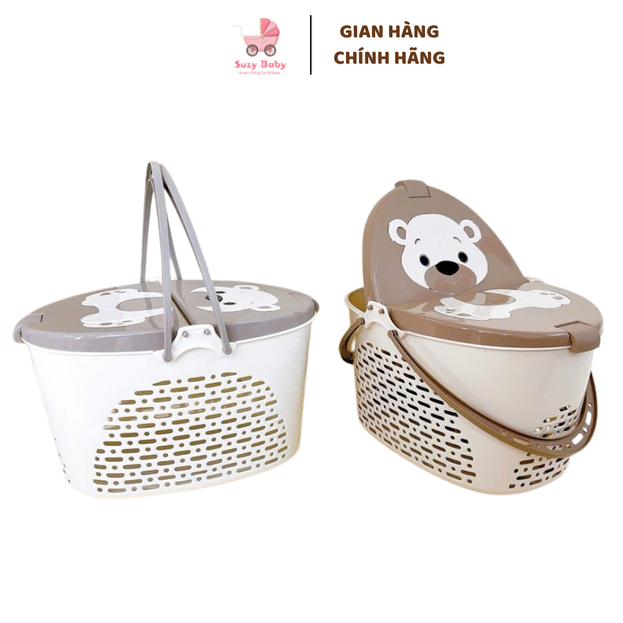 GIỎ NHỰA, LÀN ĐI SINH ĐỰNG ĐỒ CHO BÉ HONPER, SUZYBABY