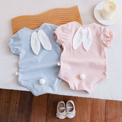 Bodysuit Liền Thân Họa Tiết Thỏ Dáng Ôm Cho Bé Gái Sơ Sinh 1 2 Tuổi MINTSCLOSET Quảng Châu - BS6677