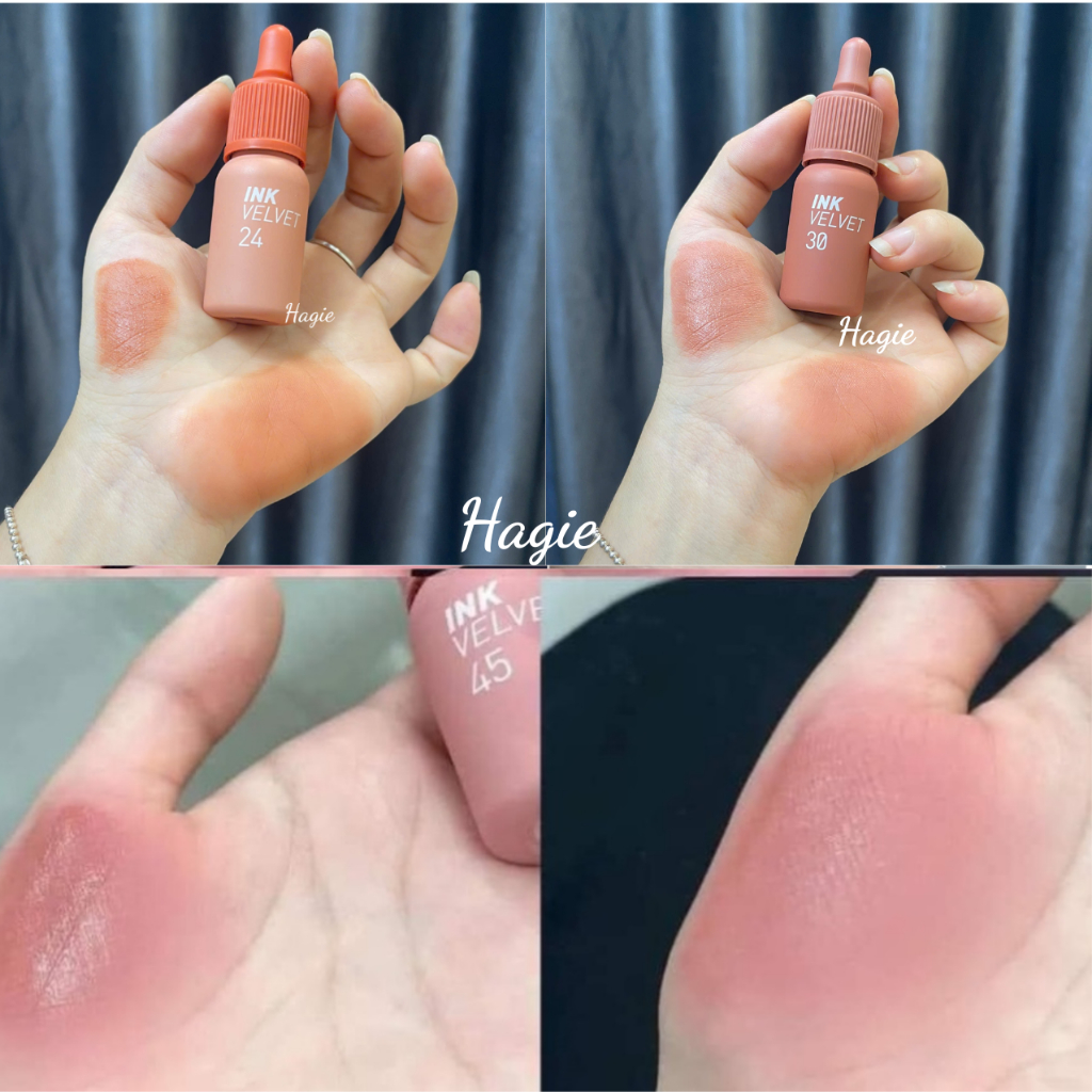 Son Ink , Son Base , INK 30 Classic Nude, INK 24 Milky Nude, INK 45 Pink beige nude Son lì Ink Velve