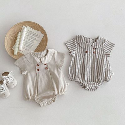 Bodysuit Liền Thân Cổ Tròn 4 Nút Cho Bé Gái Sơ Sinh 1 2 Tuổi MINTSCLOSET Quảng Châu - BS6678