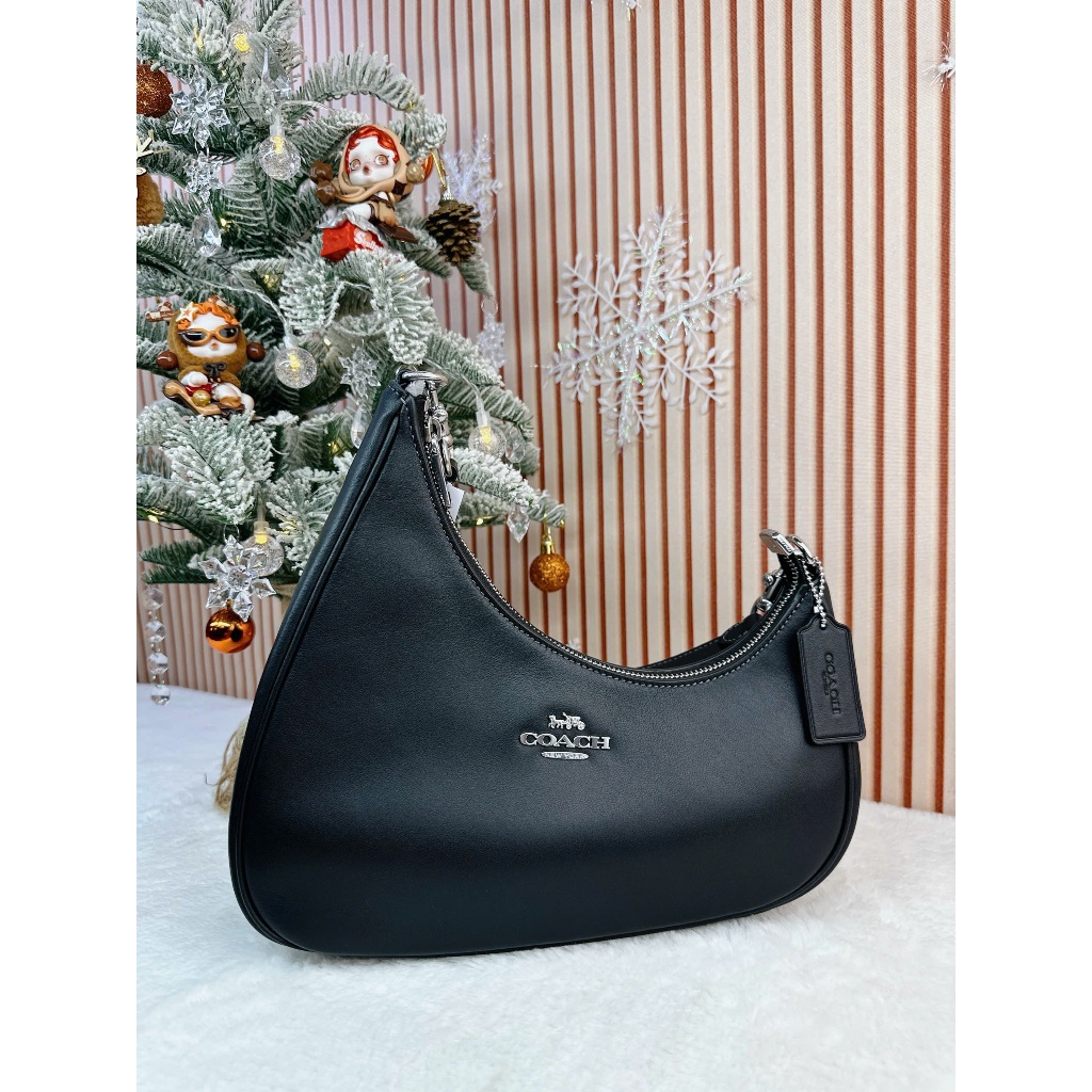 Túi Đeo Vai coat Coach Women's Twisted Teri Shoulder Bag Silver Black CBI01