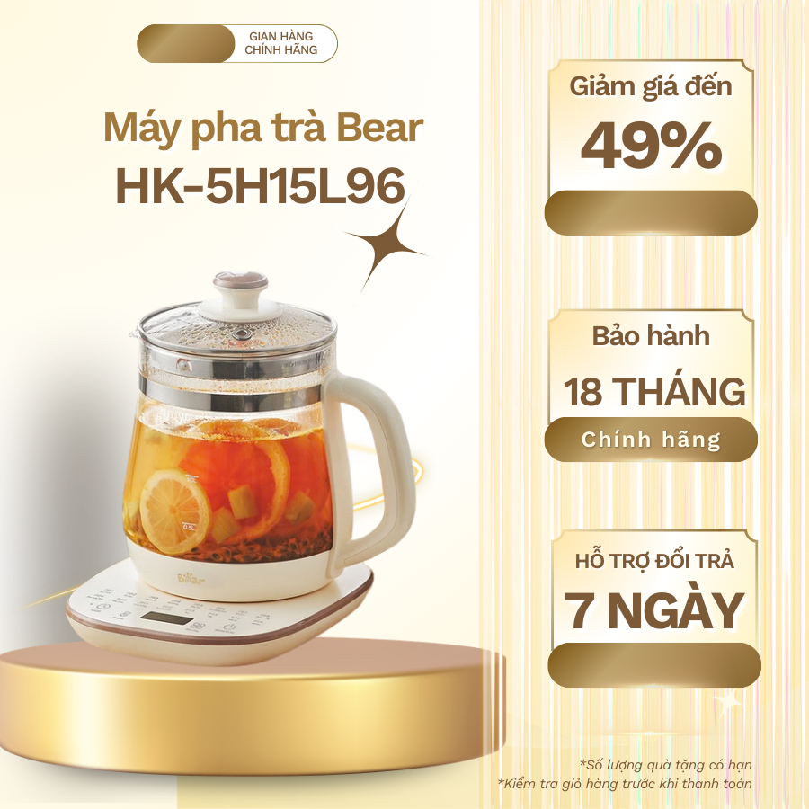 Máy pha trà Bear 1.5L HK-5H15L96