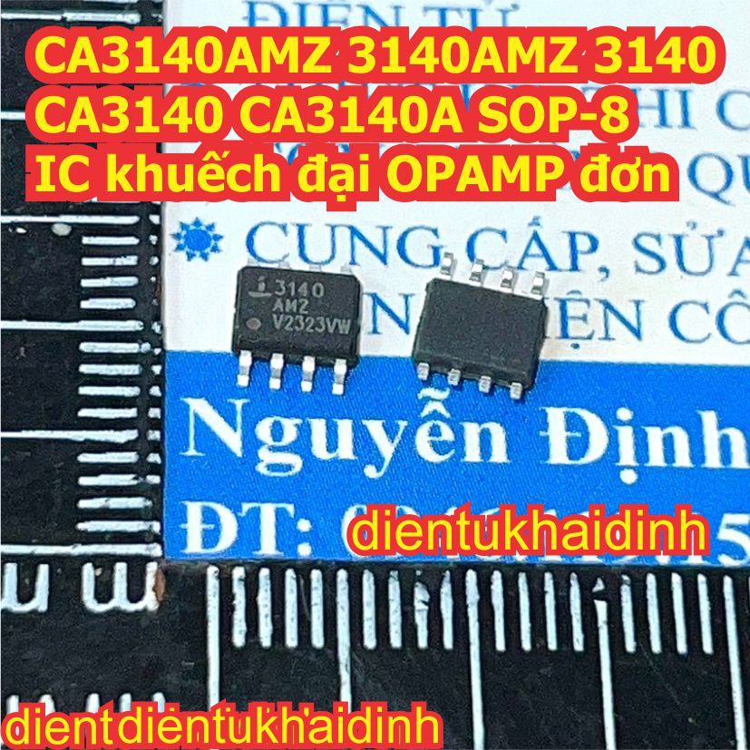 2 con CA3140AMZ 3140AMZ 3140 CA3140 CA3140A SOP-8 IC khuếch đại OPAMP đơn kde0921