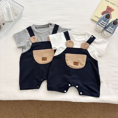 Body Liền Quần Giả Yếm Đùi Cho Bé Trai Gái Sơ Sinh 1 2 Tuổi MINTSCLOSET Quảng Châu - BS6679