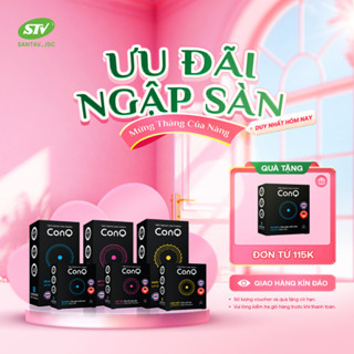 Bao cao su siêu mỏng CONQ co giãn linh hoạt size 52mm