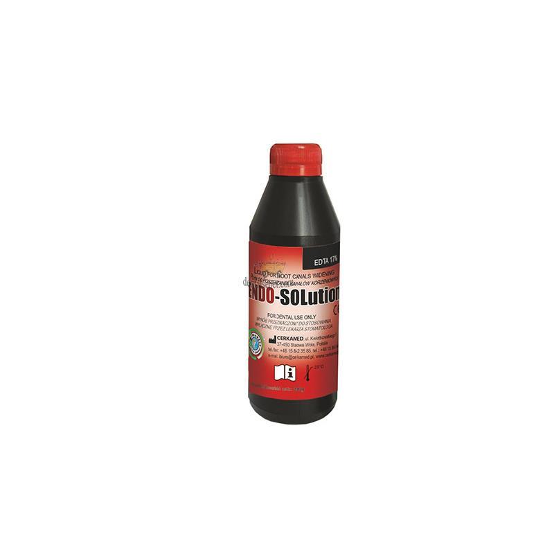 EDTA 17% Endo Solution, Cerkamed Ba Lan Dung dịch làm mềm cone và bôi trơn ống tủy, Chai 200g