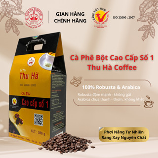 Cà Phê bột Cao Cấp Số 1 THU HÀ COFFEE, Cafe Đậm Vị Thơm Ngon Theo Hộp 500g