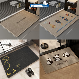 [HÀNG LOẠI 1] Thảm Lau Chân Vải Lanh Chống Trượt Siêu Thấm Hút, Thảm Chùi Chân Cửa Ra Vào Phòng Tắm Phòng Khách MYHOME