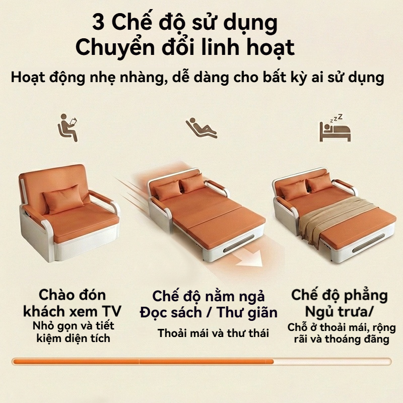 MY Ghế sofa giường căn hộ nhỏ kết hợp phòng khách và phòng ngủ ấm cúng và thoải mái | BigBuy360 - bigbuy360.vn