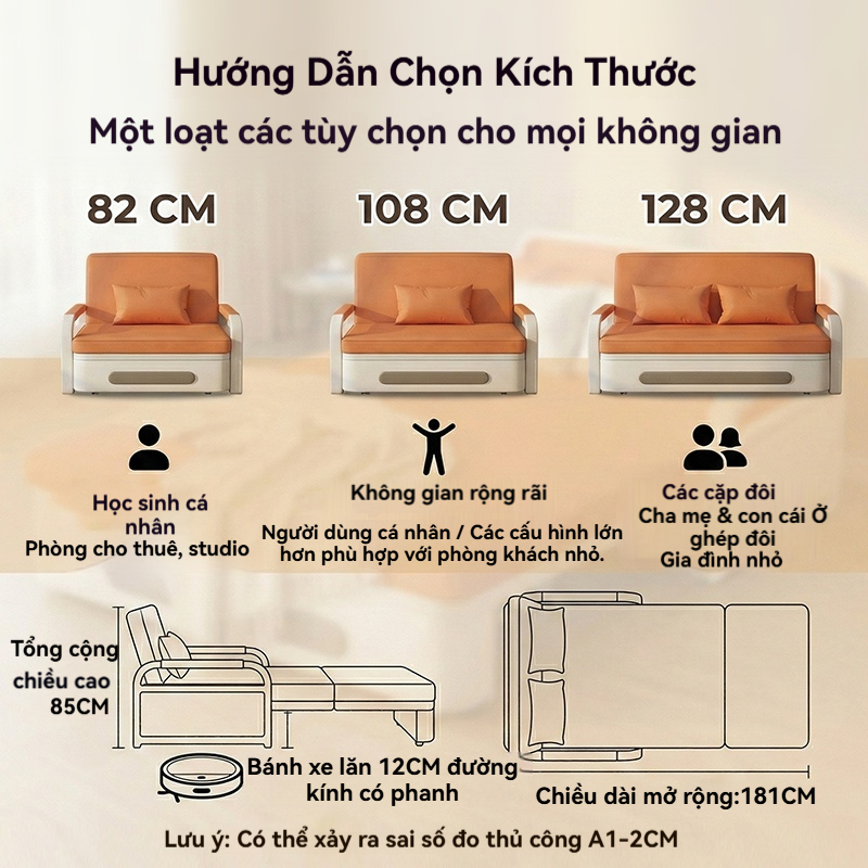 MY Ghế sofa giường căn hộ nhỏ kết hợp phòng khách và phòng ngủ ấm cúng và thoải mái | BigBuy360 - bigbuy360.vn