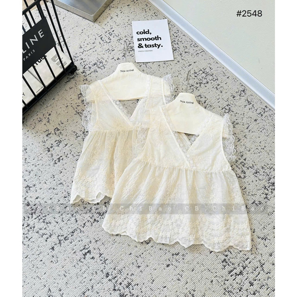 áo cổ V Phối Ren Trắng, Áo Kiểu Tay Cánh Tiên Phong Cách sang chảnh,hot hit 2026 | BigBuy360 - bigbuy360.vn