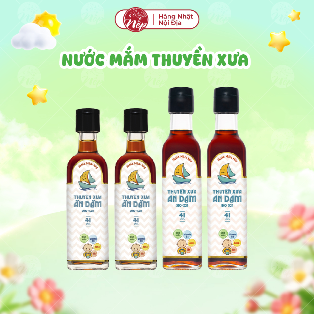 [Date Mới] Nước Mắm Nhĩ Thuyền Xưa Ăn Dặm Cho Bé 41 Độ Đạm 65ml/250ml - nepshop1
