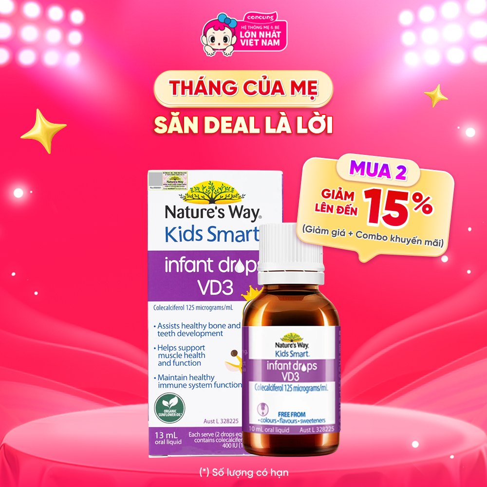 Thực phẩm bảo vệ sức khỏe Nature's Way Kids Smart Infant Drops VD3