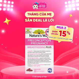 Thực phẩm bảo vệ sức khỏe Nature's Way PreConception Pregnancy Breastfeeding Plus