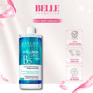Nước Tẩy Trang Eveline Hyaluron Clinic B5 Dưỡng Ẩm Và Phục Hồi Da 3 Trong 1 giúp làm dịu và phục hồi da hiệu quả