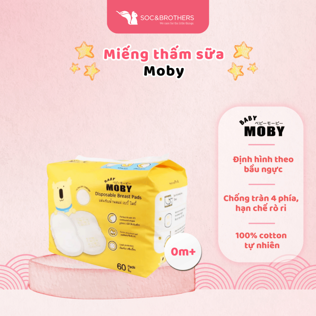 Miếng thấm sữa Moby chính hãng - socandbrothers