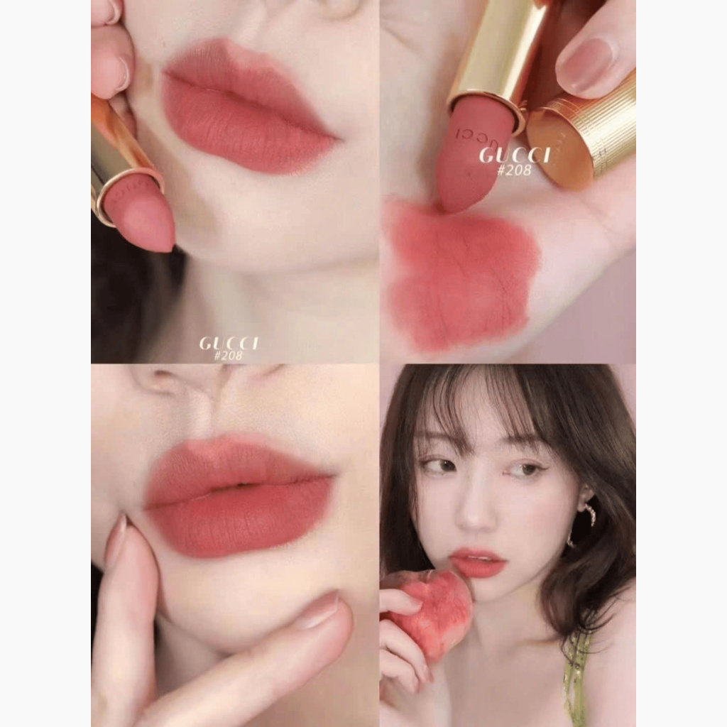 [CHÍNH HÃNG] Son Gu·cci Matte Màu 505 + Màu 500 + Màu 208 + Màu 25 | BigBuy360 - bigbuy360.vn